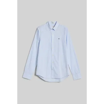 KOŠILE GANT SLIM CLASSIC POPLIN STRIPE SHIRT LIGHT BLUE