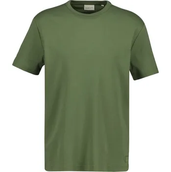 Pánské tričko TRIČKO GANT INTERLOCK SS TSHIRT DRY HERB GREEN