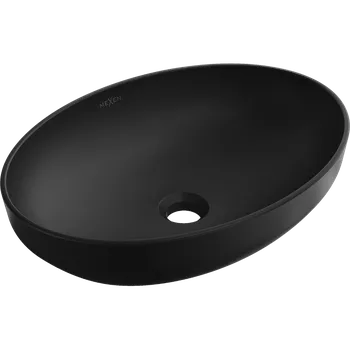 Umyvadlo Mexen Cornelia, umyvadlo na desku 50 x 36 cm, černá matná, 21885085
