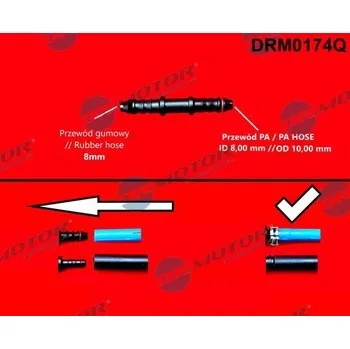 Palivový systém Hadicová spojka, palivová hadice Dr.Motor Automotive DRM0174Q