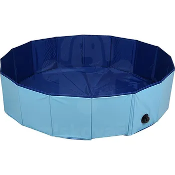 Flamingo Pet Pool Doggy Splatter - Bazén pro psy - modrý - ∅ 120 x 30 cm (M)