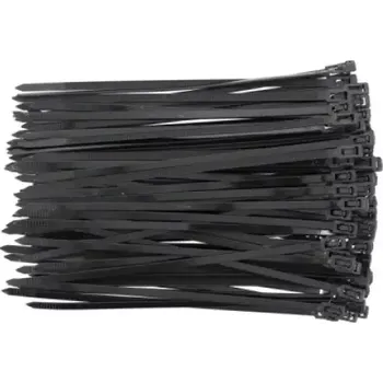 Stahovací páska Yato - Stahovací páska černá rozpínací 200x4.8mm 100ks