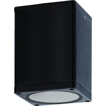 Venkovní osvětlení ACA Lighting venkovní černé hranaté stropní svítidlo E27 PAR30 IP65, 230V, max. 15W