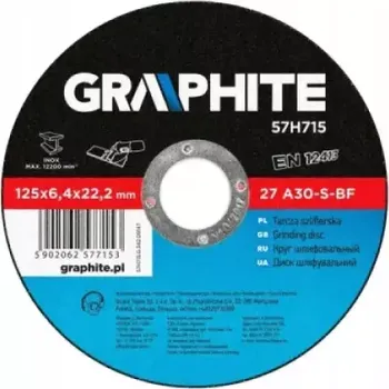 Brusný kotouč GRAPHITE - Brusný kotouč na kov Ø125x22x6.4mm