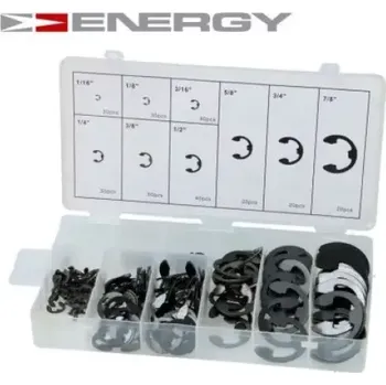 Autodílna ENERGY - Segierky E-clip 9 typů, 300ks