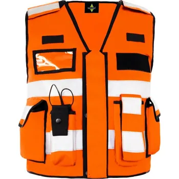 pracovní vesta Korntex Vesta Tactical KXTAC – Bonn, multifunkčí, unisex COT76XTAC235zh-orange Oranžová M-XL