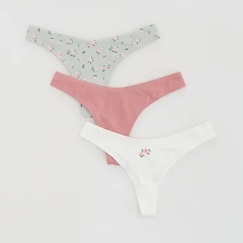 Kalhotky Reserved - Bavlněná tanga 3 ks - vícebarevná - 952HP-MLC - 952HP-MLC-S