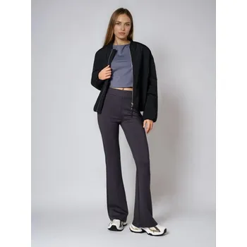 Dámské kalhoty Sinsay - Kalhoty flare - šedá - 731GZ-90X - 731GZ-90X-XXS