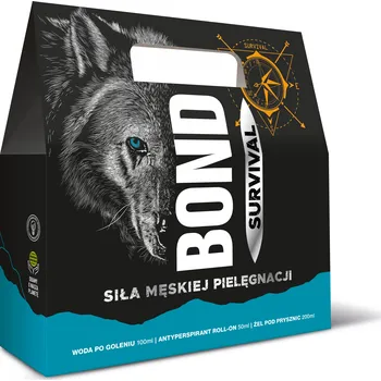 Bond Survival sada: voda po holení, 100 ml + antiperspirant roll-on, 50 ml + sprchový gel, 200 ml