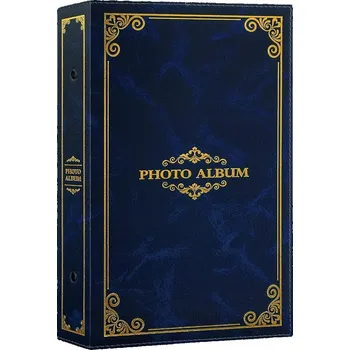 FOTOALBUM LÁTKOVÝ NA 1000 FOTOGRAFIÍ 10 x 15 cm MODRÝ XL