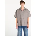 Košile Nike Life Mens Linen Short-Sleeve Button Down Cave Stone/