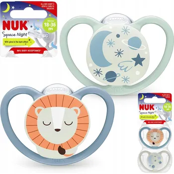 dudlíky Silikonový Dudlík NUK 18-36m Vesmírný lev ks 10739658