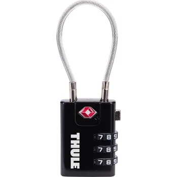 Visací zámek Thule TSA zámek s ocelovým lankem TSAL101 - černý