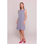 STYLOVE S408 Šaty bez rukávů - holubičí šedá