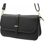 Dámská kožená kabelka černá - menší crossbody ITA3759