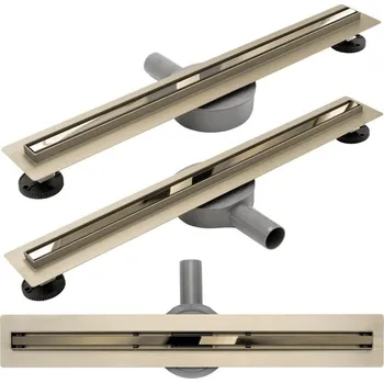 Odvodňovací žlab REA - Lineární odtokový žlab Neo Slim Pro 700 zlatá REA-G5603