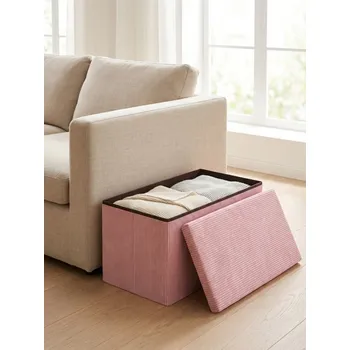 Taburet Sinsay - Taburet s úložným prostorem - pastelová růžová - 329JM-03X - 329JM-03X-ONE