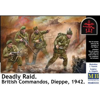Plastikový model 1/35 Deadly Raid, British Commandos, Dieppe 1942