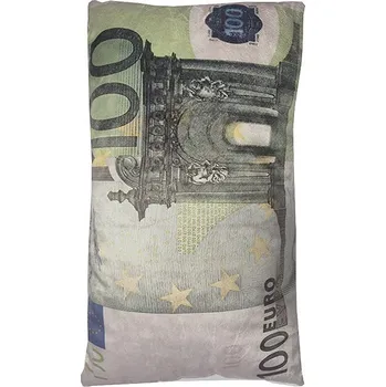 Polštář 4sleep Dekorační polštář bankovka 100 Eur 30 × 50 cm