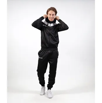 GIVOVA Tepláková souprava s kapucí z fleecu Givova Roma BÍLÁ|MODRÁ|ČERNÁ