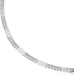 Zlatnictví Helios Náramek z bílého zlata se zirkony