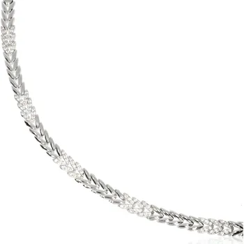 Náramek Zlatnictví Helios Náramek z bílého zlata se zirkony