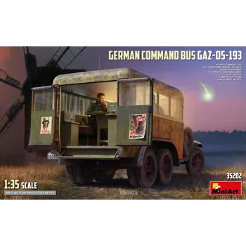 Plastikový model 1/35 German Command Bus GAZ-05-193 (3x camo)