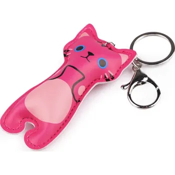 Přívěsek na batoh / klíče kočka - pink