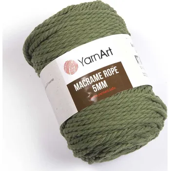 Příze Yarn Art Macrame Rope 5 mm 787 lesní zelená
