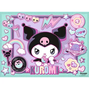 Puzzle Ravensburger puzzle Kuromi XXL 100 dílků