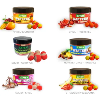 Nástraha ZFISH Vyvážené Boilies Balanced Wafters 8mm - Příchuť Monster Crab-Pineapple