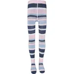 Ewers Dívčí punčocháče třpytivé proužky modré a růžové