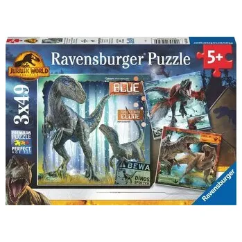 Puzzle RAVENSBURGER Puzzle Jurský svět: Nadvláda 3x49 dílků