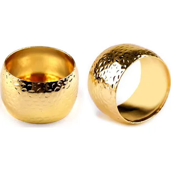 prostírání Kroužek na ubrousek, barva zlatá