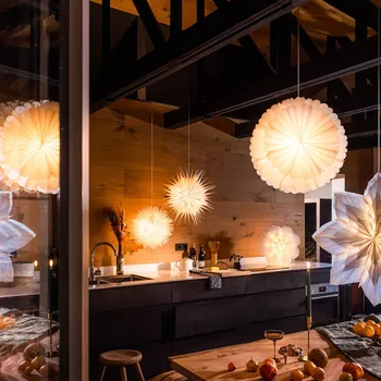 Lampička Sterntaler 2020 3D papírová hvězda Ø 50 cm bílá - délka připojovacího kabelu 300 cm 1 x 15 W - Doprava zdarma