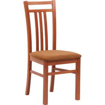 Jídelní židle Jídelní čalouněná židle LOTY — masiv, látka, více barev Třešeň Velvet světle hnědá 46