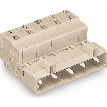 Elektronická součástka WAGO Konektor 723-603/000-042 1vodičový s pájecími piny CAGE CLAMP® 2,5 mm², šedá 723-603/000-042