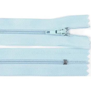 Zip Spirálový zip No 3 délka 20 cm pinlock, malé, 183 modrá ledová