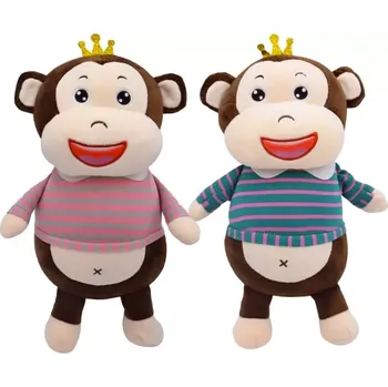plyšák Plyšová opička s korunkou 35 cm