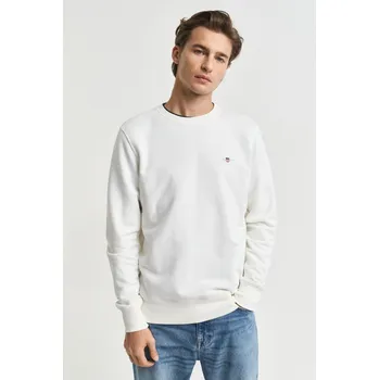 Pánská mikina MIKINA GANT REG SHIELD C-NECK SWEAT EGGSHELL