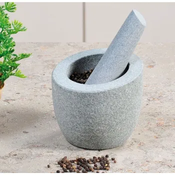 Hmoždíř KESPER 12,5 x 9 cm – hmoždíř s paličkou z granitu