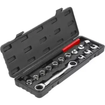 Ruční nářadí Yato - Sada klíčů s ráčnou 15ks