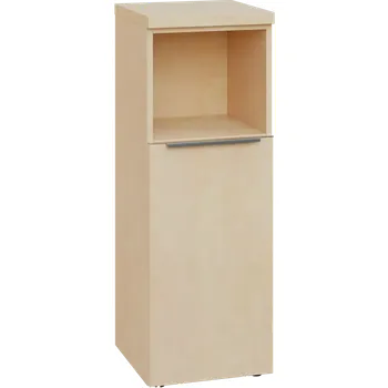 Šatní skříň SIN 3 - 4DN kancelářská skříň, 1-dveřová/nika, pravá, 1120x400x400, bříza světlá
