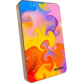 Powerbanka Picasee Powerbanka s MagSafe 5 000 mAh Zlatá - Bubbles
