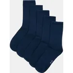 Sinsay - Dlouhé ponožky OEKO-TEX 5 pack - námořnická modrá