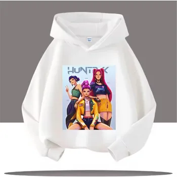 Chlapecký svetr KPop Demon Hunters (Lovkyně démonů) KPop Demon Hunters dětská mikina s potiskem (Huntrix) - mix barev Barva: bílá (7), Velikost: 130