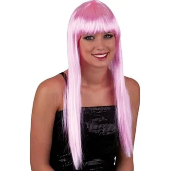 Karnevalová paruka FUNNY FASHION Paruka dlouhá růžová