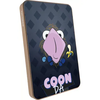 Powerbanka Picasee Powerbanka s MagSafe 5 000 mAh Zlatá - COONDA chlupatka - tmavá