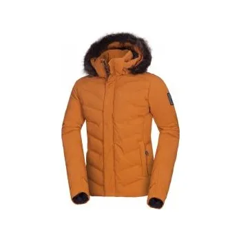 Pánská casual bunda Northfinder Jerald cinnamon M; Žlutá bunda + DÁREK DLE VÝBĚRU!