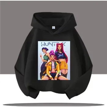 Chlapecký svetr KPop Demon Hunters (Lovkyně démonů) KPop Demon Hunters dětská mikina s potiskem (Huntrix) - mix barev Barva: černá (8), Velikost: 160